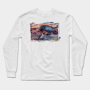 Raven and the Moon Long Sleeve T-Shirt